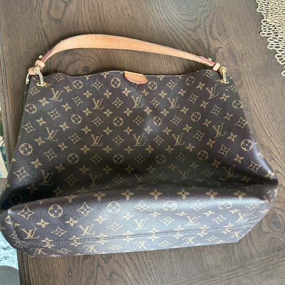 Louis Vuitton Dark Brown Monogram Shoulder Bag - Picture 9 of 12